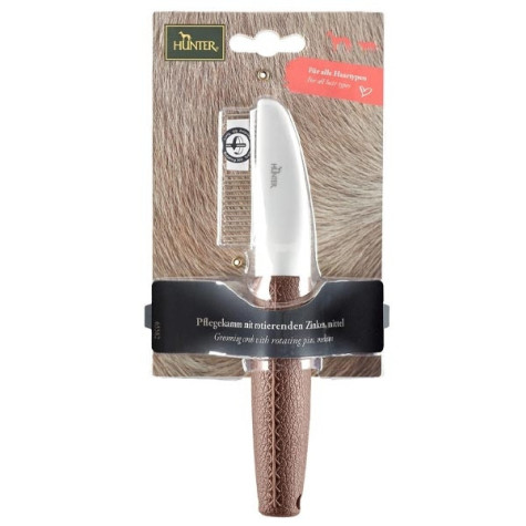 HUNTER Grooming Comb with Rotating Teeth Large