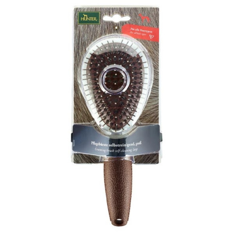 HUNTER Large Self-Cleaning Grooming Brushes 22 cm.