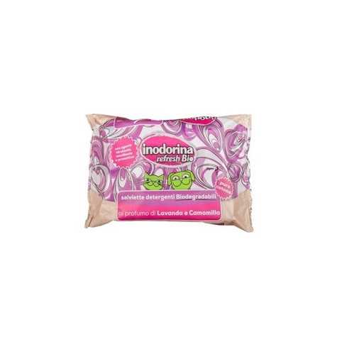 INODORINA Lingettes Refresh Bio alla Vaniglia et Karitè 30 pièces.