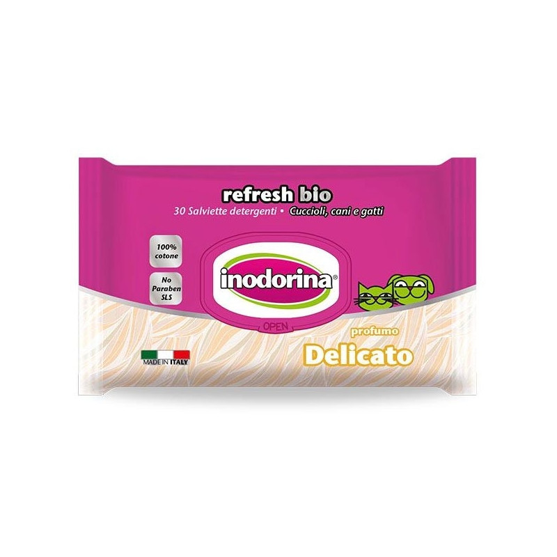 INODORINA Refresh Bio Wipes Delicate Fragrance 30 pcs.