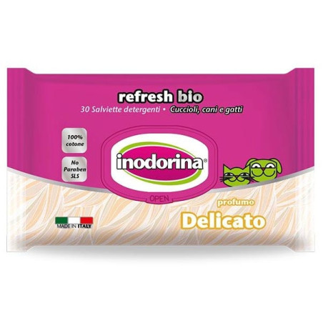 INODORINA Salviette Refresh Bio Profumazione Delicato 30 pz. - 