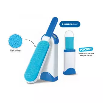 RECORD Hair Removal Brush + Pocket Brush Air Remover