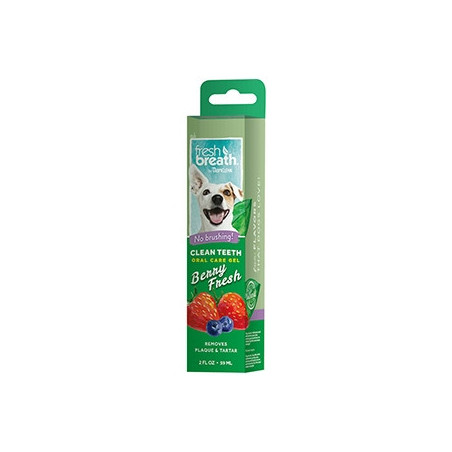 TROPICLEAN Gel Alito Fresco e Denti Puliti Aroma Fragola e Frutti di Bosco 59 ml. - 