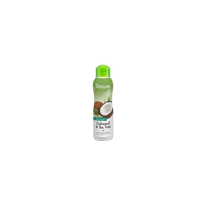 TROPICLEAN Shampoo Fiocchi d'Avoine et Tea Tree 355 ml. TROPICLEAN Shampoo Fiocchi d'Avoine et Tea Tree 355 ml.