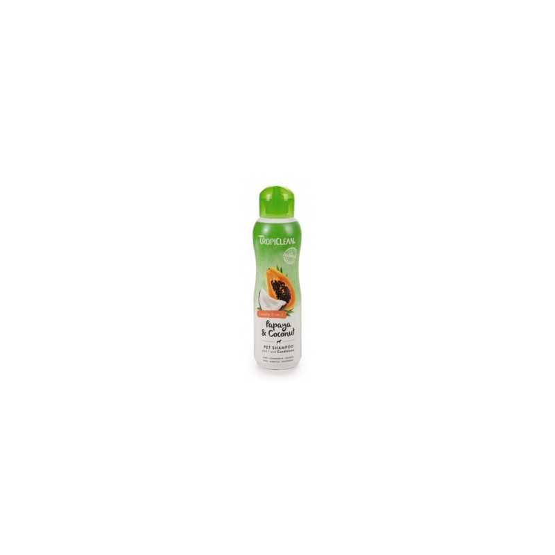 TROPICLEAN Shampoo Papaya et Cocco 355 ml. TROPICLEAN Shampoo Papaya et Cocco 355 ml.