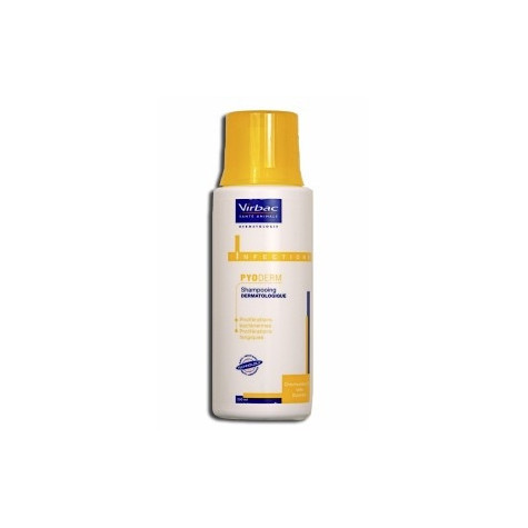 VIRBAC Pyoderm Shampoo – Behandlung von Hautinfektionen 200 ml. -