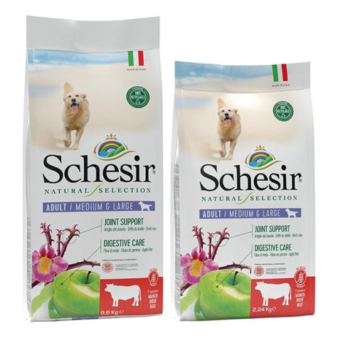 SCHESIR Natural Selection Adult Medium & Large con Manzo 2,24 kg. - 