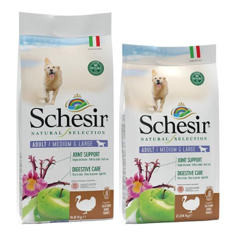 SCHESIR Natural Selection Adult Medium & Large con Tacchino 2,24 kg. - 