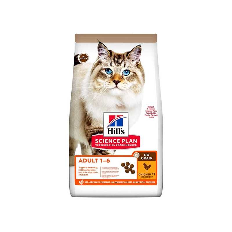 HILL'S Science Plan No Grain Adult mit Huhn 1,5 kg.