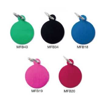MY FAMILY Medaglietta Basic Cerchio Grande Alluminio Rosa - 