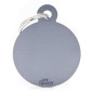 MY FAMILY Médaille Basic Cerchio Piccolo in Aluminium Grigio