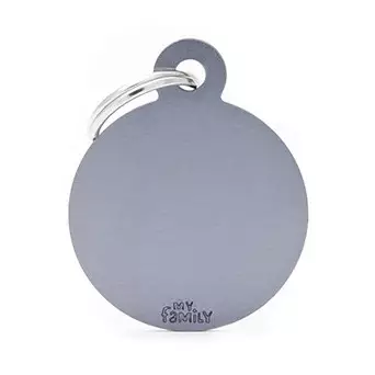 MY FAMILY Basic Big Circle aus grauem Aluminium