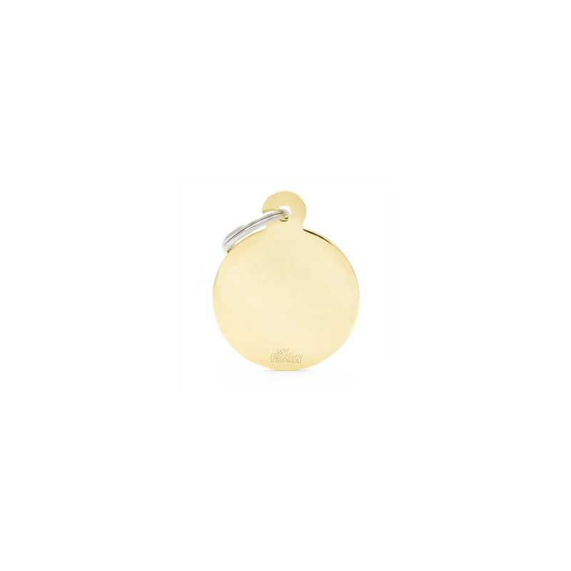MY FAMILY Médaille Basic Grand cercle in Ottone Dorato MFB17 MY FAMILY Médaille Basic Grand cercle in Ottone Dorato MFB17
