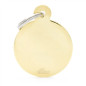 MY FAMILY Small Circle Basic Tag aus goldenem Messing MFB12