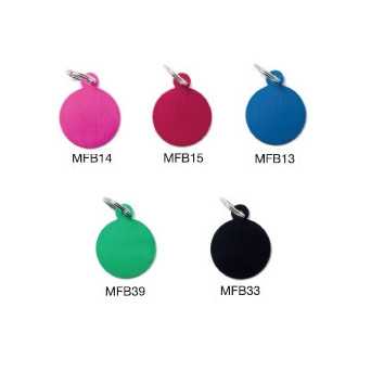 MY FAMILY Medaglietta Basic Cerchio Piccolo Alluminio Nero - 