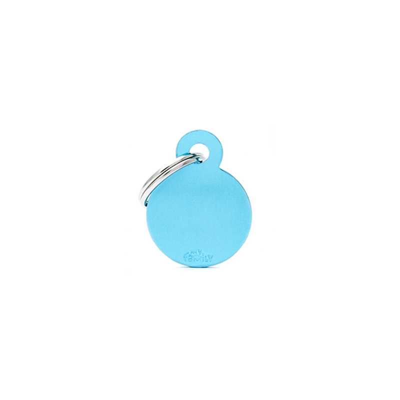 MY FAMILY Médaille Basic Cerchio Piccolo in Aluminium Azzurro MY FAMILY Médaille Basic Cerchio Piccolo in Aluminium Azzurro