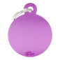 MY FAMILY Médaille Basic Grand cercle in Aluminium Violet