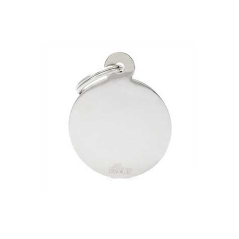 MY FAMILY Medaglietta Basic Cerchio Piccolo in Ottone Cromato - 