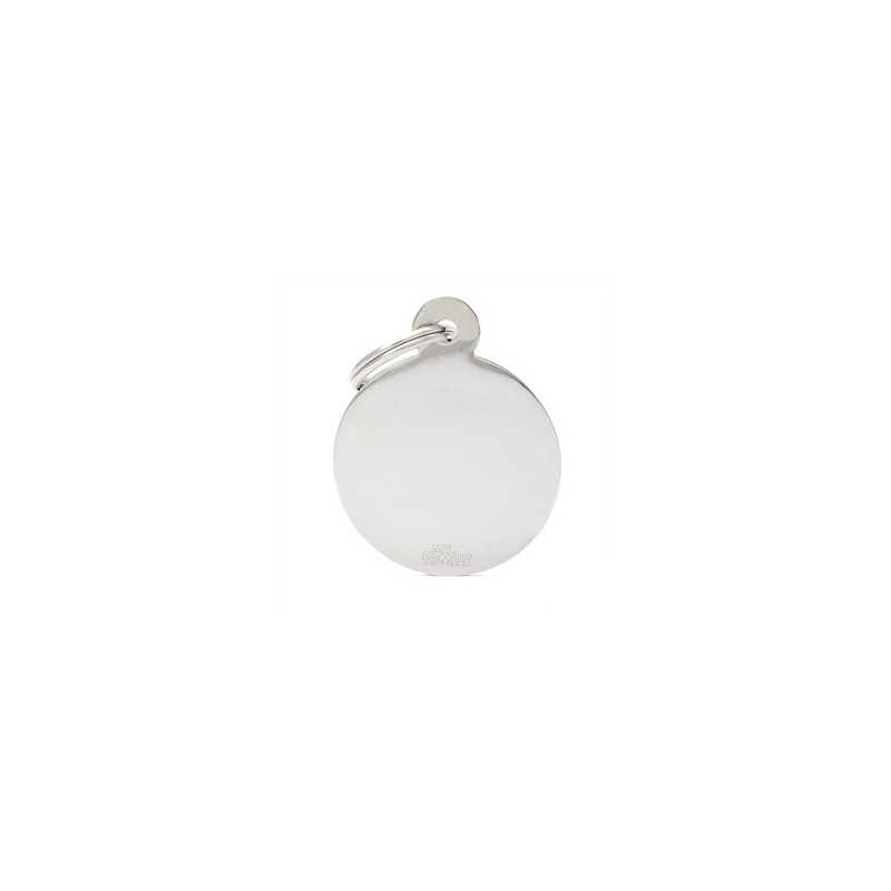 MY FAMILY Médaille Basic Grand cercle in Ottone Cromato MY FAMILY Médaille Basic Grand cercle in Ottone Cromato