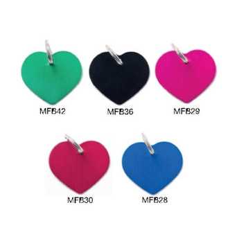 MY FAMILY Medaglietta Basic Cuore Grande Alluminio Blu - 