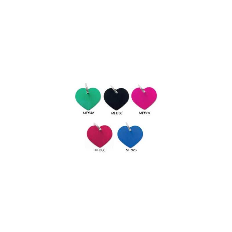 MY FAMILY Médaille Basic Cuore Grande Aluminium Rose