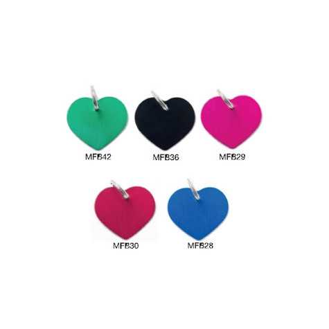 MY FAMILY Medaglietta Basic Cuore Grande Alluminio Rosa - 