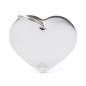 MY FAMILY Médaille Basic Cuore Piccolo in Ottone Cromato