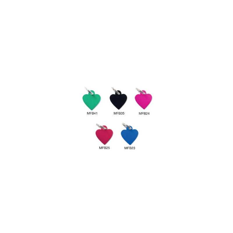MY FAMILY Médaille Basic Cuore Piccolo Aluminium Vert