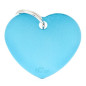 MY FAMILY Médaille Basic Cuore Grande in Aluminium Azzurro
