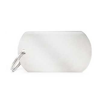 MY FAMILY Medaglietta Basic Militare Piccola in Ottone Cromato - 