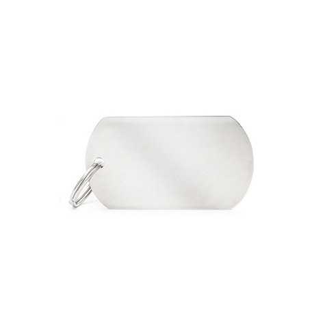 MY FAMILY Medaglietta Basic Militare Grande in Ottone Cromato - 