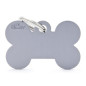 MY FAMILY Médaille Basic Os Grande Aluminium Grigio