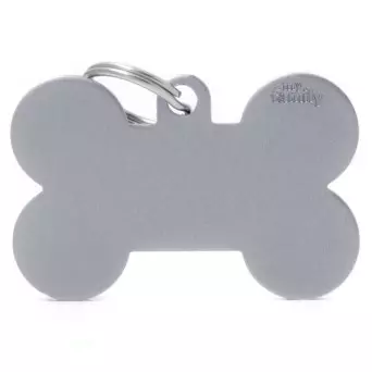 MY FAMILY Basic Bone XL Grau in Aluminium