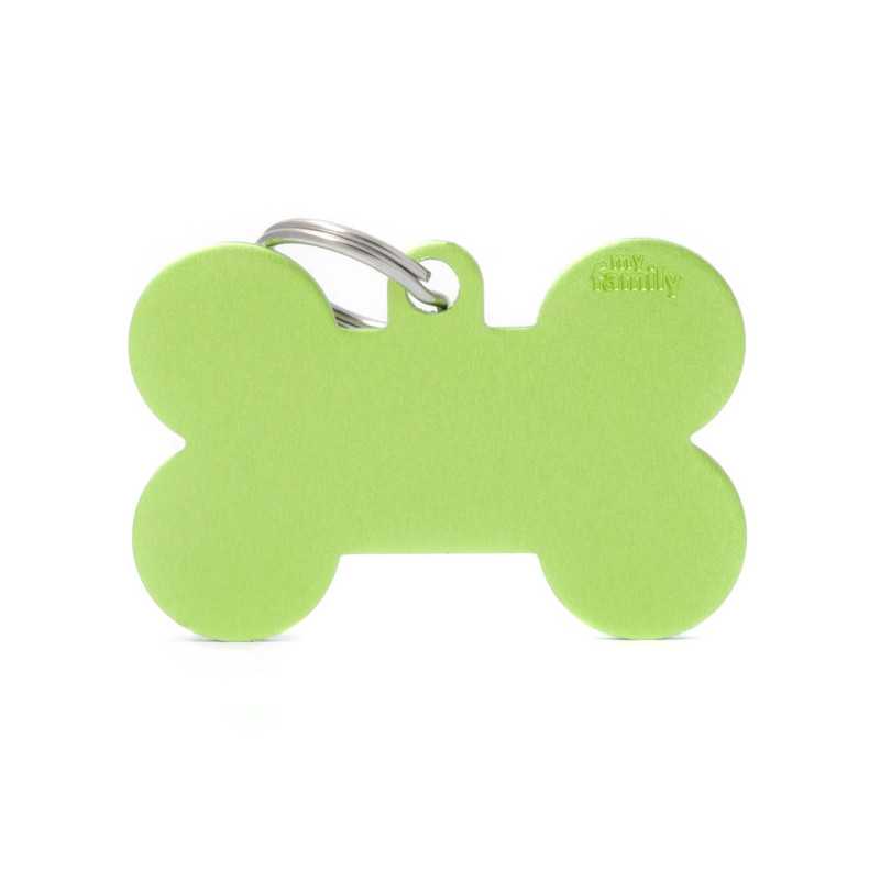 MY FAMILY Médaille Basic Os XL Vert in Aluminium