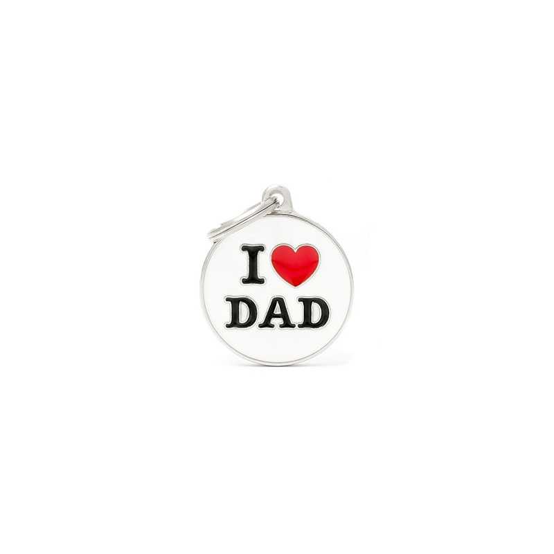 MY FAMILY Médaille Charms I Love Dad