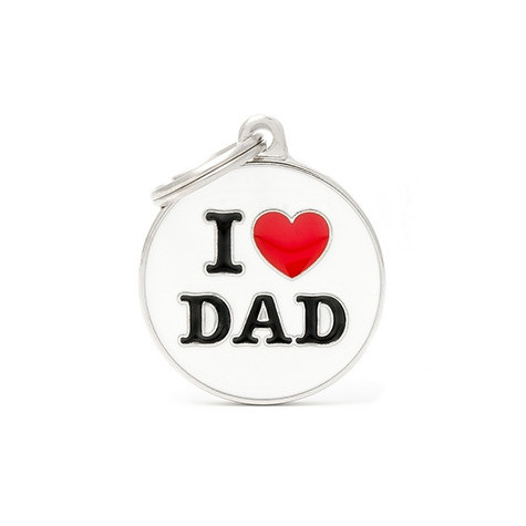 MY FAMILY Medaglietta Charms I Love Dad - 