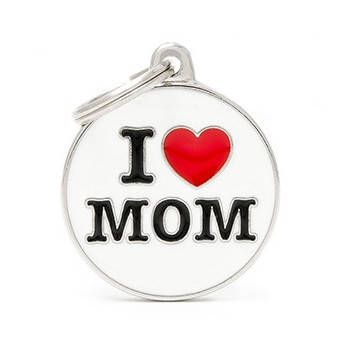MY FAMILY Medaglietta Charms I Love Mom - 