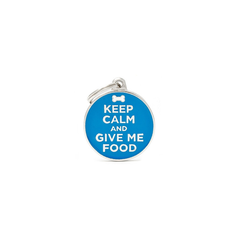MY FAMILY Medaglietta Charms  Keep Calm and Give Me Food