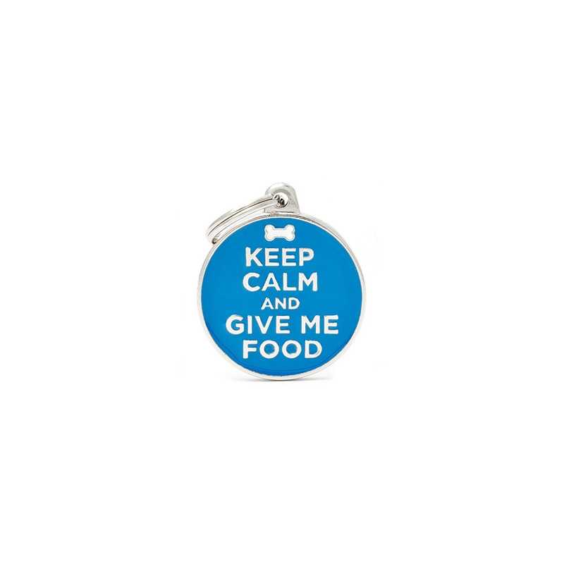 MY FAMILY Médaille Charms Keep Calm and Give Me Food