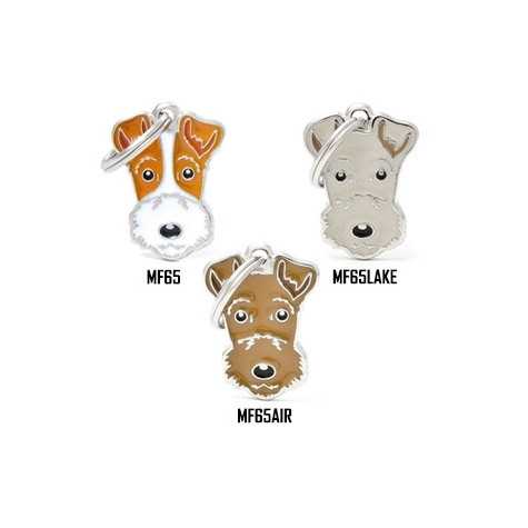 MY FAMILY Medaglietta Friends Airedale Fox Terrier MF65AIR - 