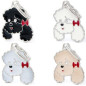 MY FAMILY Gray Poodle Friends ID Tag MY FAMILY Gray Poodle Friends ID Tag