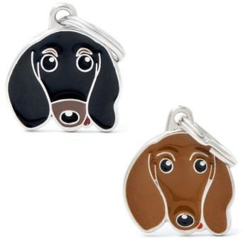MY FAMILY Brown Dachshund Friends Tag