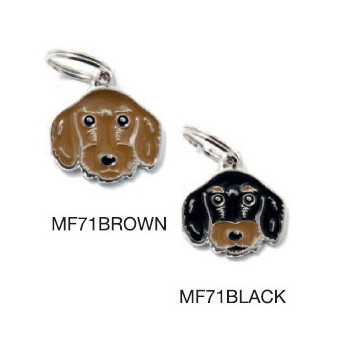 MY FAMILY Medaglietta Friends Bassotto Pelo Duro Marrone - 