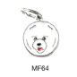 MY FAMILY Médaille Friends Bichon Frisè