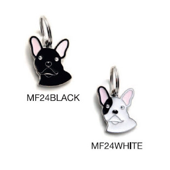 MY FAMILY White French Bulldog Friends ID Tag