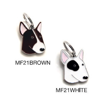 MY FAMILY White Friends Bull Terrier ID Tag
