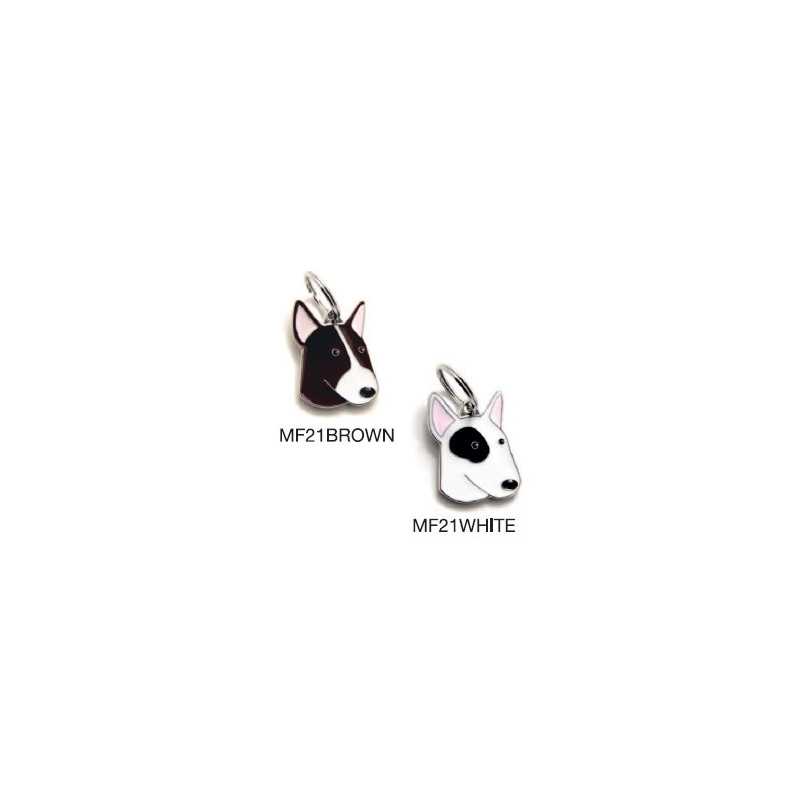 MY FAMILY Médaille Friends Bull Terrier Blanc
