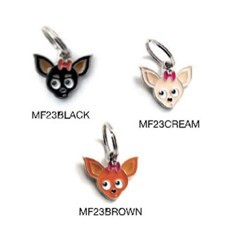 MY FAMILY Brown Friends Chihuahua ID Tag