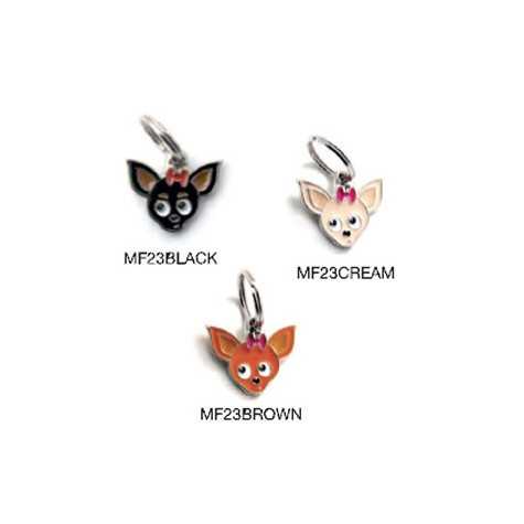 MY FAMILY Médaille Friends Chihuahua Noir