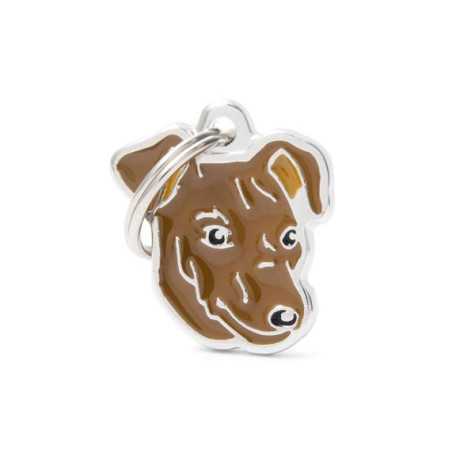 MY FAMILY Médaille Friends Pinscher Marron Focato